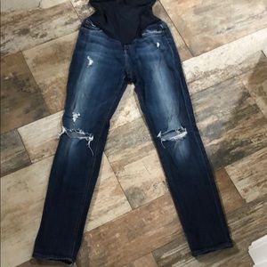 Distressed Joe’s jeans, maternity